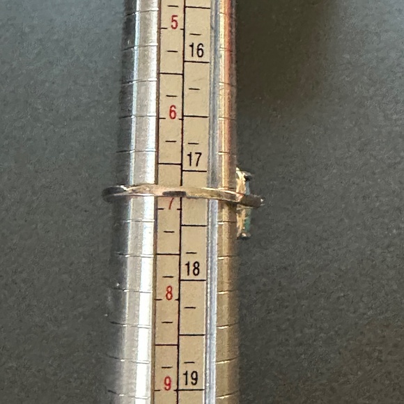 925 Sterling silver ring rectangular Mojave Blue Turquoise NWOT - Picture 12 of 15